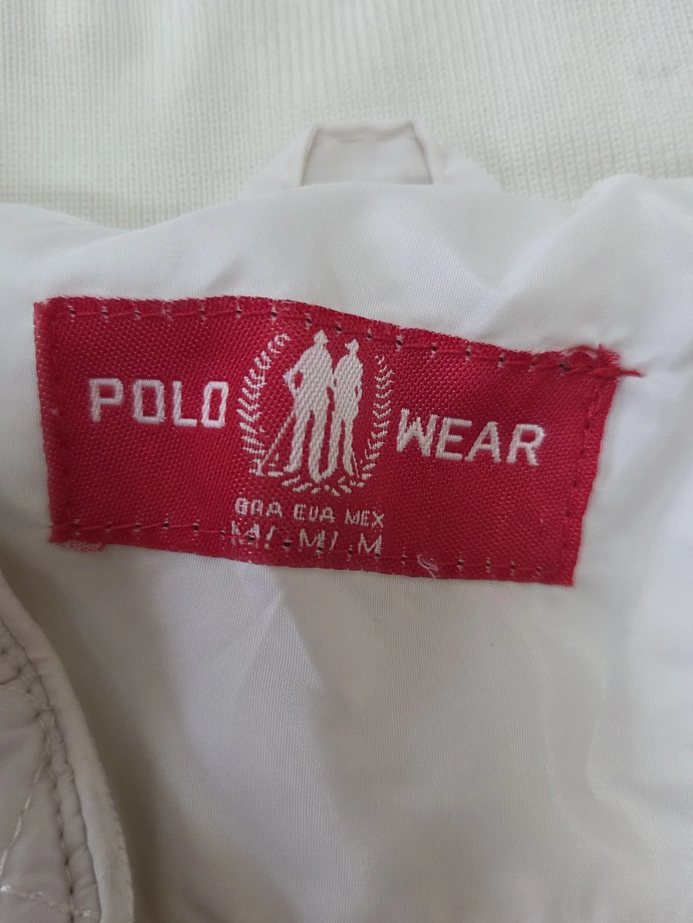 White Quilted Bomber Jacket with Gold-Tone Details - Picture 3 of 4